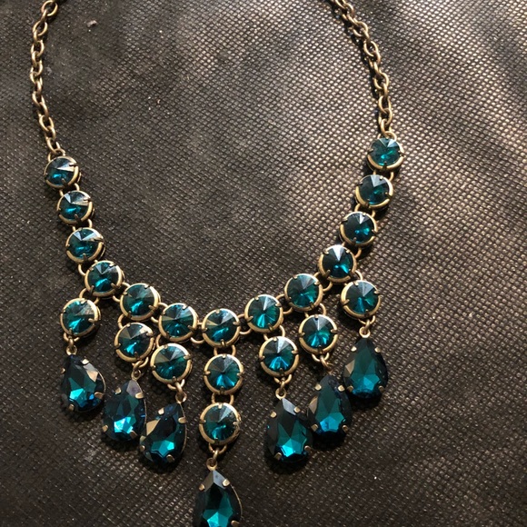 Sensational blue multi dangles stunning festive necklace A real beauty - Picture 2 of 7